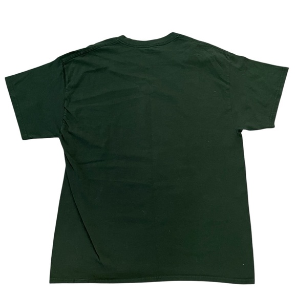 Grumpy Cat in Sleigh Have A Very Grumpy Christmas Green T Shirt Tee L Santa Hat - Picture 3 of 4